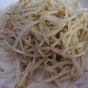 電子レンジで⭐もやしのバター和え